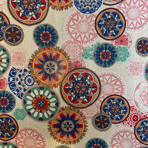 Chiffon Scarf/Wrap/Belt/Accessory Kaleidoscope Print - Picture 4 of 10